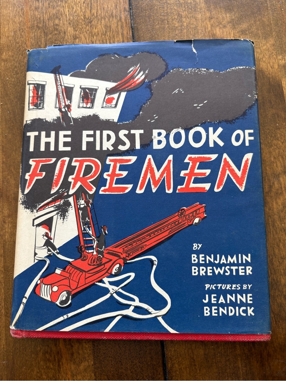 vintage copy of The First Book of Firemen written by Benjamin Brewster 1951
